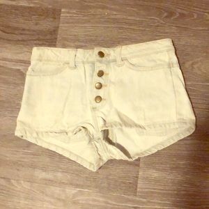 American Apparel button up shorts